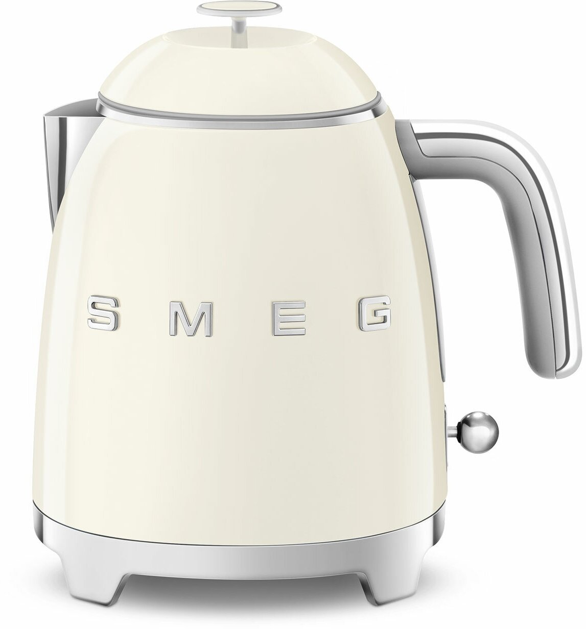 Чайник Smeg KLF05 CREU, металл/пластик, 1400Вт, кремовый, 0,8л