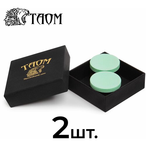 Мел для бильярда Taom Chalk Snooker 2.0 Green в коробке, 2 шт.