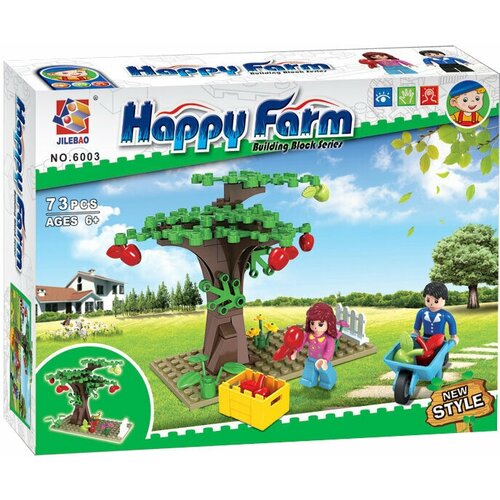 Конструктор JILEBAO Happy Farm Дерево в саду 6003 / 73 деталей