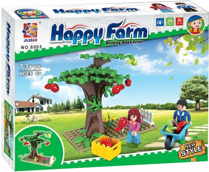 Конструктор JILEBAO Happy Farm "Дерево в саду" 6003 / 73 деталей