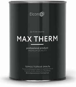 Эмаль <b>термостойкая</b> ELCON черная +1000С 0,4кг <b>Термостойкая</b> антикоррозионная эмаль Elcon Max Therm пре
