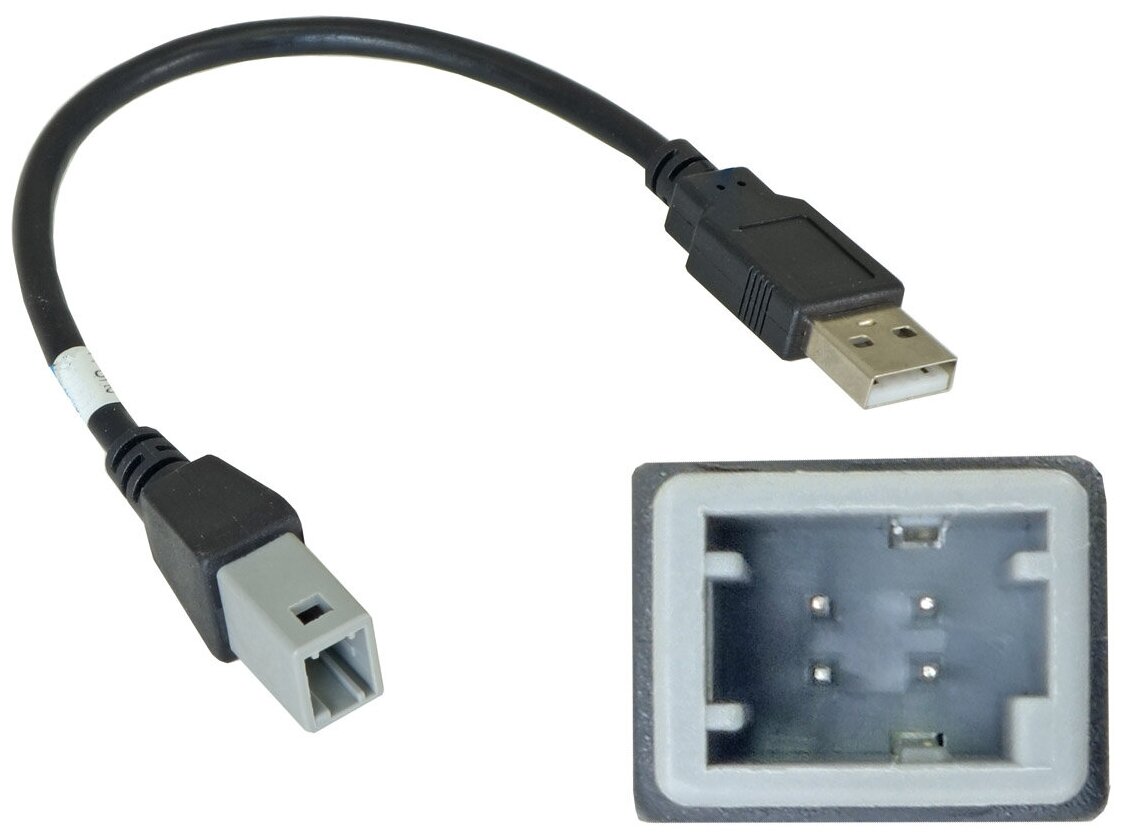 USB-переходник TOYOTA 2019+ для подключения магнитолы Incar к штатному разъему USB (Incar USB TY-FC105)