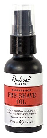 Pre-shave масло для бритья Rockwell, аромат кедра, нероли и кожи, 30 мл