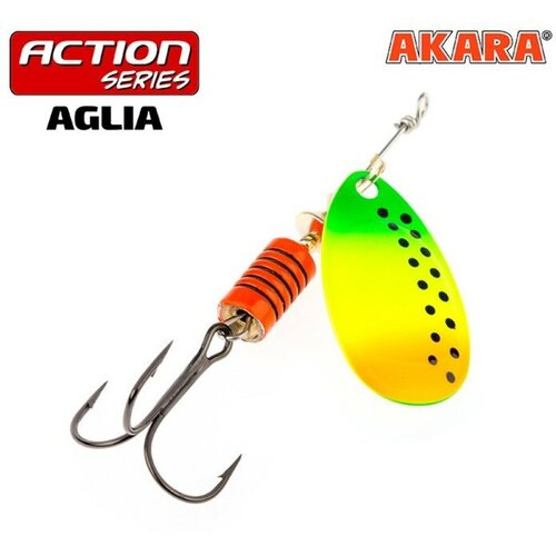 Блесна вращающаяся Akara Action Series Aglia 1, 4 г, цвет A22