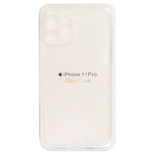 Чехол Clear Case для Apple iPhone 11 Pro прозрачный силикон