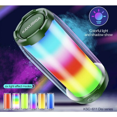 Колонка беспроводная Rapture-611 Bluetooth RGB черная 199000₽