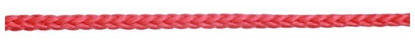Шнур вязаный полипропиленовый 8 прядей красный d2 мм 50 м