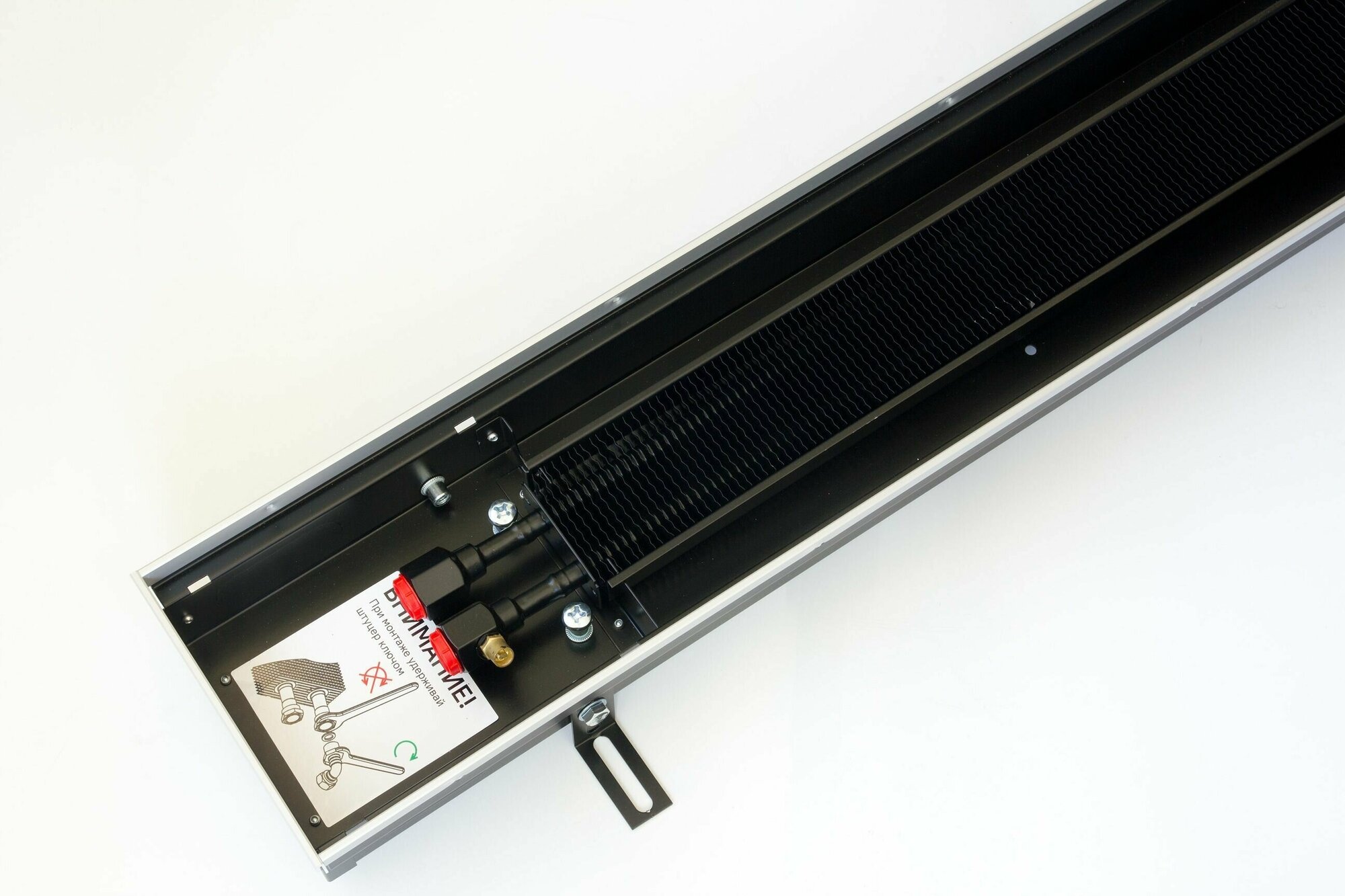 фото Внутрипольный конвектор водяной KVZ 600х180х70, без решетки