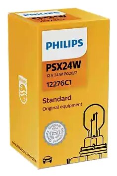 Лампа автомобильная галогенная Philips 12276C1 PG20/7 24W PG20/7