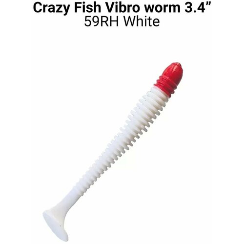 Силиконовая приманка CF (Crazy Fish) Vibro Worm 3.4 12-85-59RH-6-F 8.5см. 5шт.