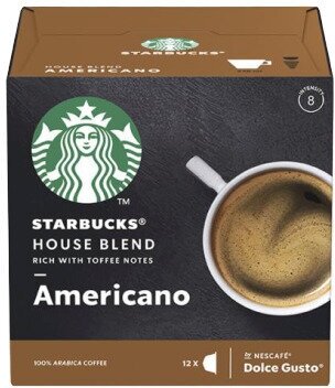 Кофе в капсулах Starbucks House Blend Americano для Nescafe Dolce Gusto, 12 кап. в уп., 3 уп. (36 капсул) - фотография № 14