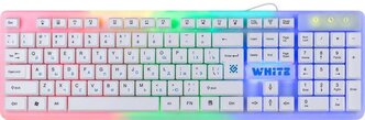 Клавиатура Defender White GK-172 RU, радуж. подсветка,104кн, игровая, пров