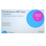 Метформин мв-тева таб.пролонг. 500мг №60 - изображение