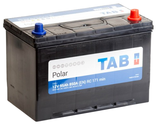 Аккумуляторная батарея TAB Polar 6СТ-95.0 (59518) (обратная полярность, азиатский типоразмер, бортик)