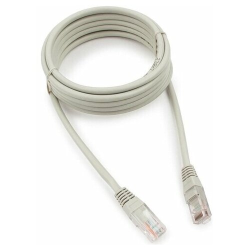 Патч-корд UTP CAT5e 3м Atcom AT4718 RJ-45 кабель AWG24 LSZH - серый