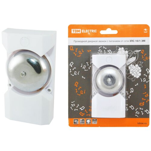 фото Звонок зпс-10/1-эм 220v tdm 1901-0016 tdm electric