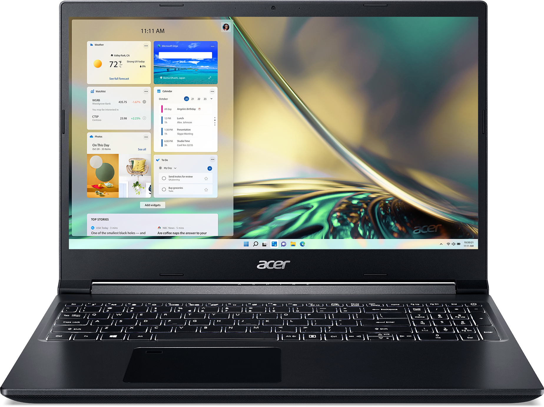 Ноутбук Acer Aspire 7 A715-42G-R427 15.6" FHD IPS/AMD Ryzen 7 5700U/16GB/512GB SSD/GeForce RTX 3050 4Gb/Win 11 Home/NoODD/черный (NH.QE5ER.006)