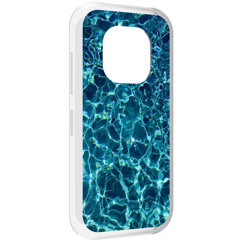 Чехол MyPads красивая голубая вода для Doogee V20 задняя-панель-накладка-бампер