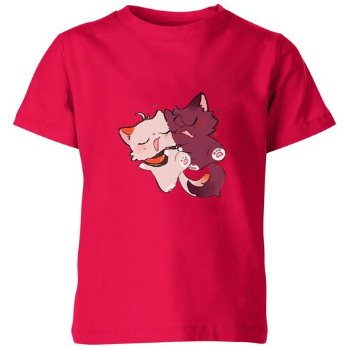 Футболка Us Basic, размер 14, розовый мужская футболка котики кадзука и хэйдзо xl красный