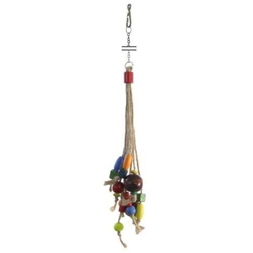 Игрушка для птиц Бусины на веревочке, 210*60мм, 1шт игрушка для птиц бусины на веревочке