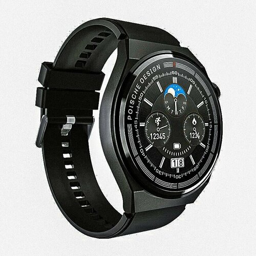 Смарт-часы Porsche Design GT3 MAX 46 мм черные с 2 запасными ремешками 290000₽