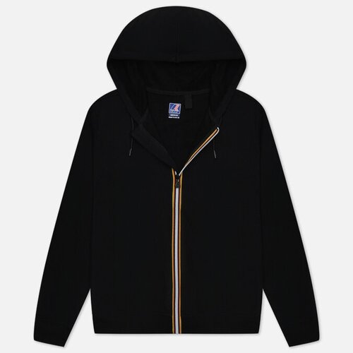 фото Мужская толстовка k-way le vrai arnel zip hoodie чёрный, размер xl