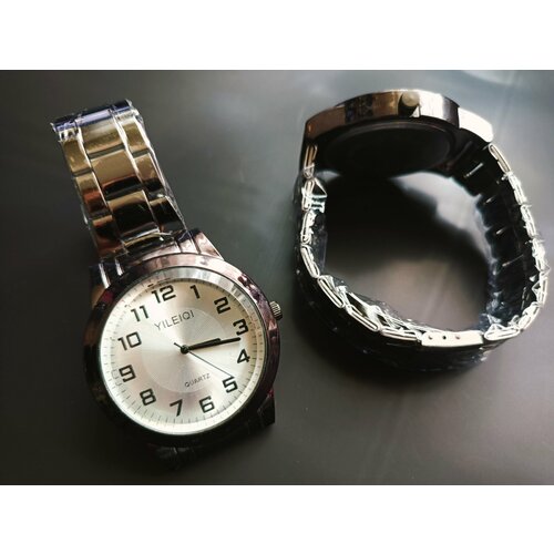фото Наручные часы часы, серебряный, белый no brend