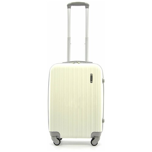 Чемодан ANANDA, 32 л, размер S, белый чемодан ananda 93 л фуксия бежевый
