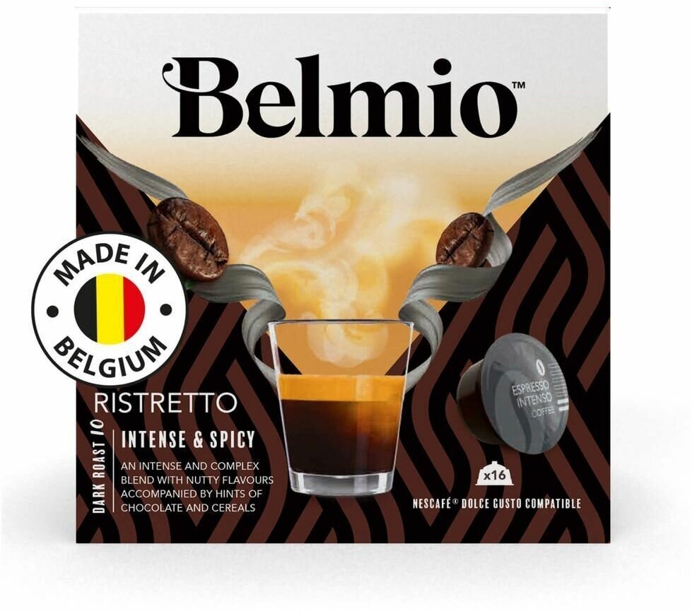 Набор Кофе в капсулах Belmio Espresso Ristretto, Lungo Fortissimo, Latte Macchiato, Cappuccino для Dolce Gusto 4 упаковки 64 капсулы - фотография № 3