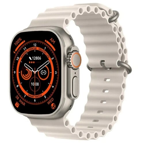 Умные смарт часы 8 Ultra iOS Android бежевые 249000₽