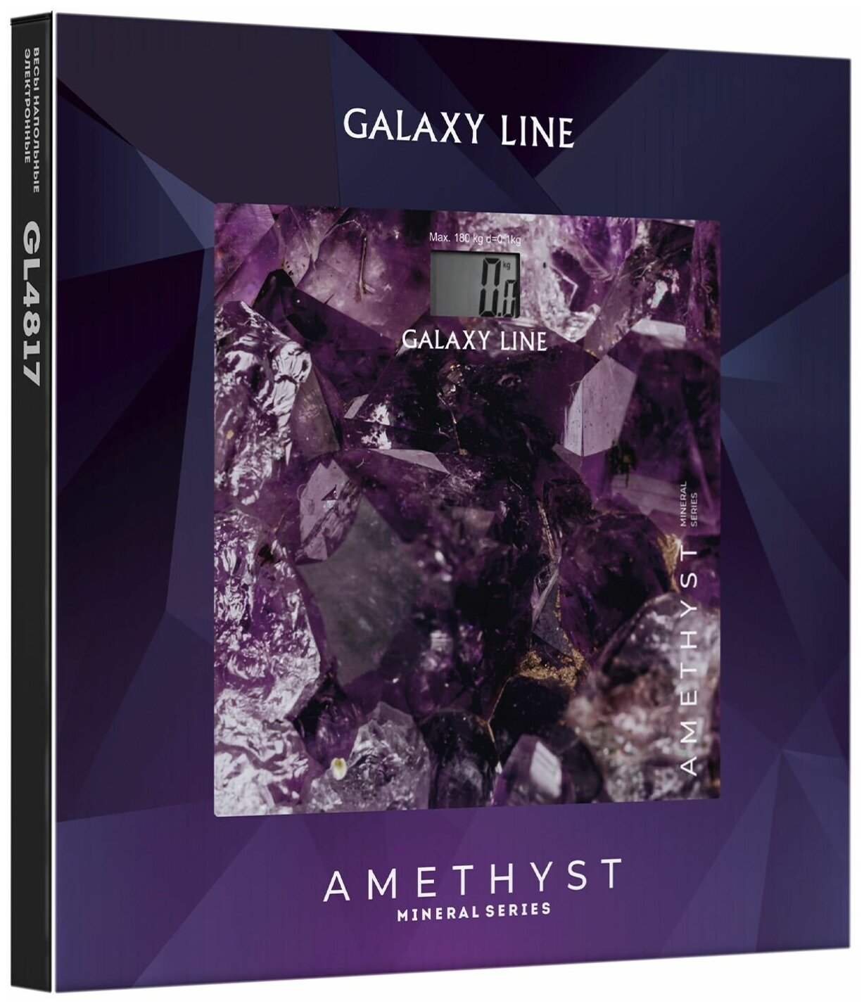 Весы напольные Galaxy LINE GL 4817 аметист - фотография № 3