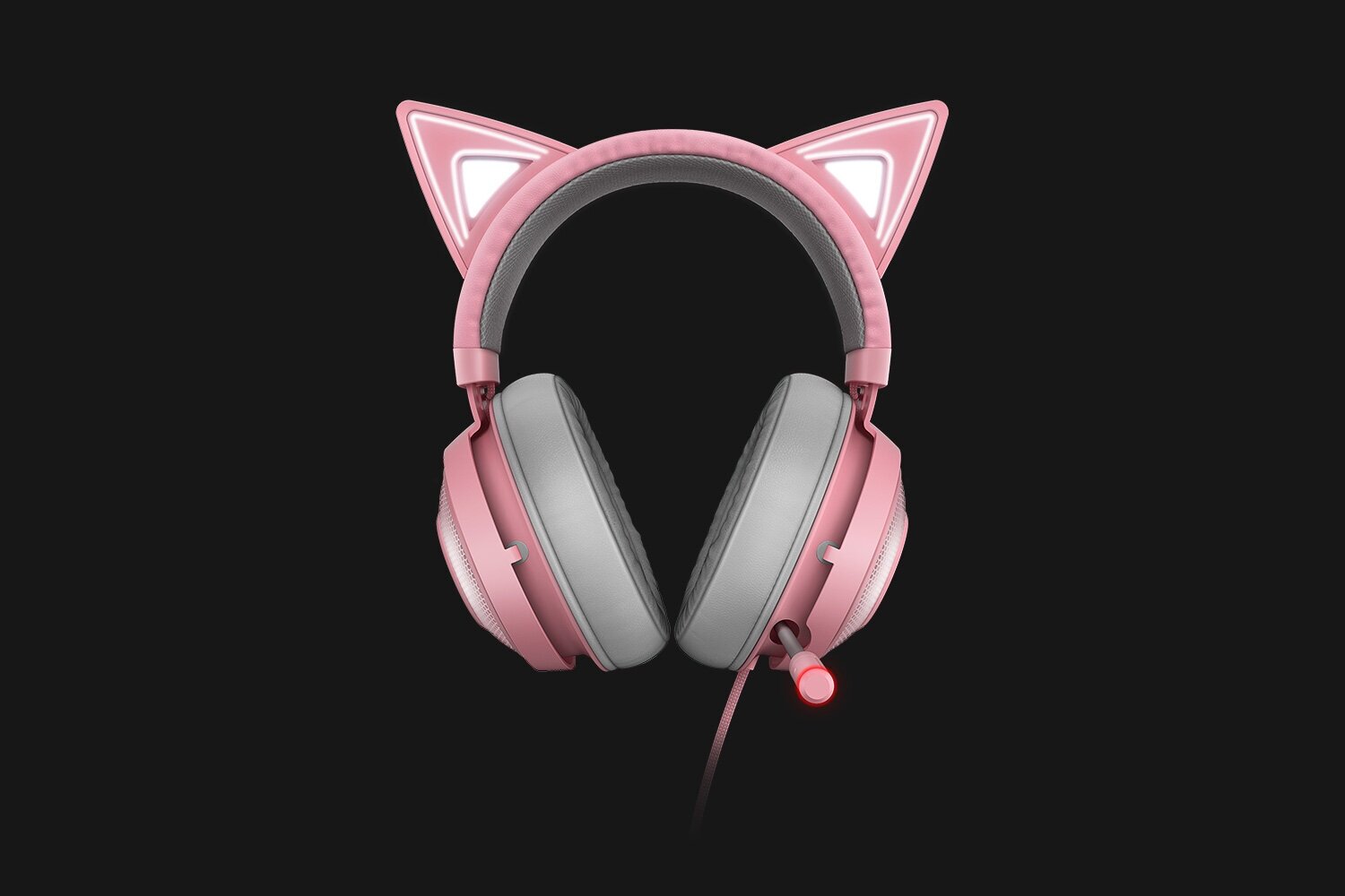 Гарнитура игровая RAZER Kraken Kitty Ed. - Quartz, черный [rz04-02980200-r3m1] - фото №9