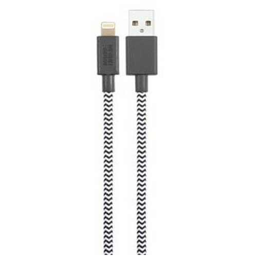 Кабель Native Union Belt Lightning на USB, 1.2 м, зебра кабель native union belt cable lightning на usb 1 2 м черный