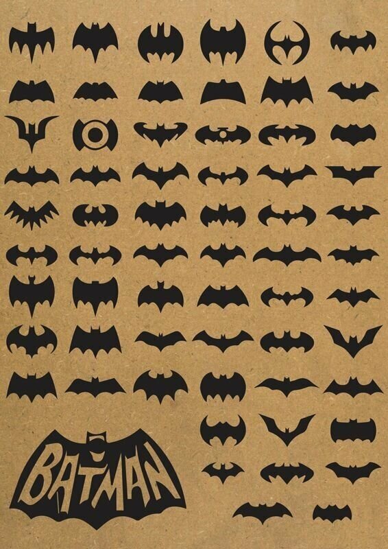 Набор постеров А4 Бэтмен (Batman) - 3 крафт плаката 21х29 см