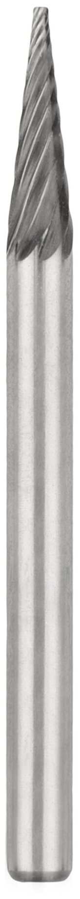 Борфреза по металлу NORGAU Indusrtrial диаметр 16 мм твердосплавная коническая типа М с заостренной вершиной и заточкой SCM