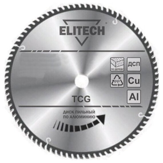 Диск пильный Elitech ф305х30 100зуб д\алюминия