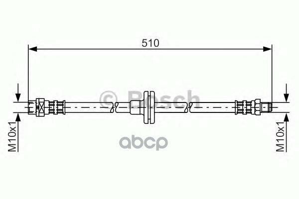 BOSCH 1987476056 oem шланг тормозной перед прав / лев