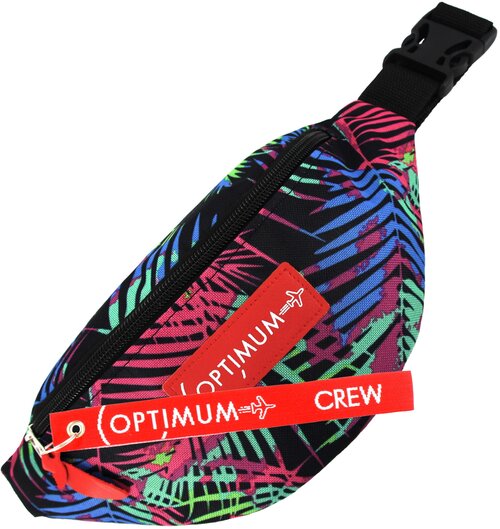 Сумка поясная Optimum Crew 401357291, фактура матовая, черный, синий