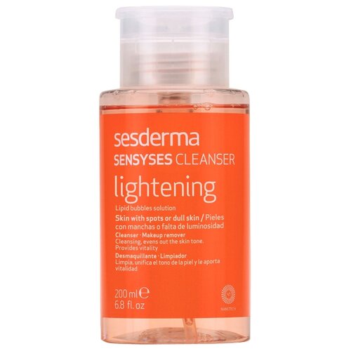 фото SesDerma липосомальный лосьон для снятия макияжа Senseyes Cleanser Lightening, 200 мл