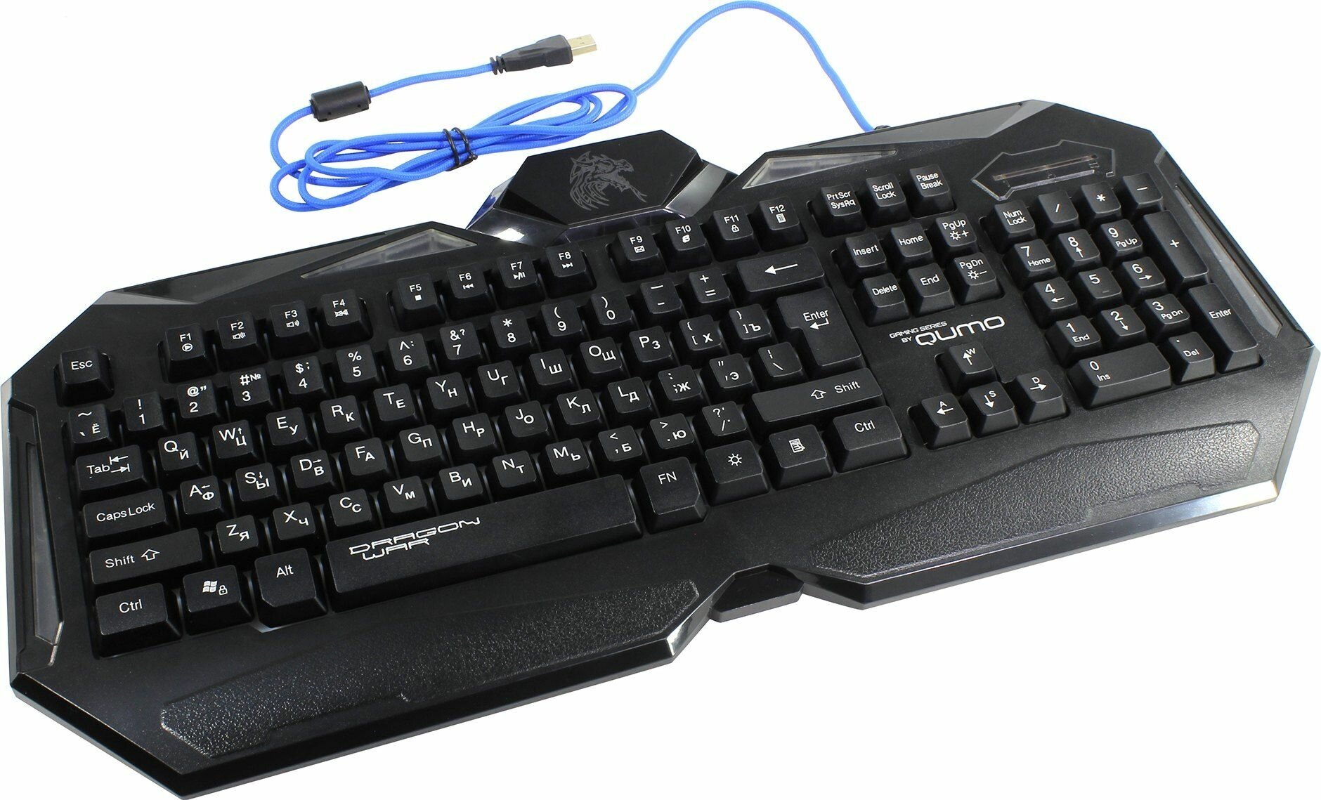клавиатура Qumo Dragon War Spirit Black USB - фото №11