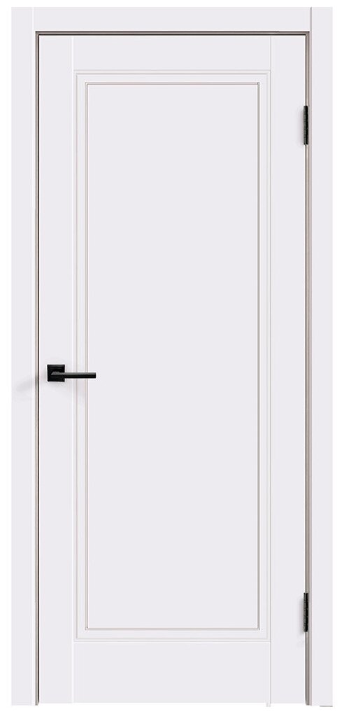 фото Дверь межкомнатная Ольсен P4 700х2000 мм эмаль белая глухая с замком