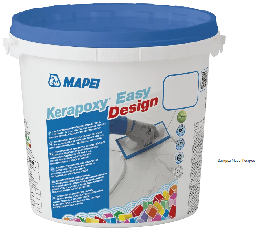 Kerapoxy Easy Design №111 (светло-серый), (3 кг) эпоксидный раствор для затирки