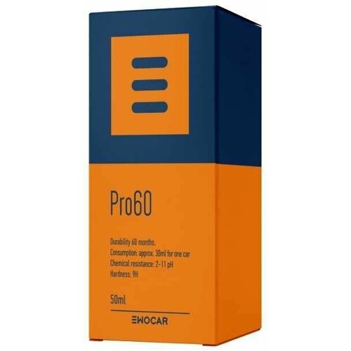 Защитное керамическое покрытие 9H+ Ewocar Coat Pro60 50 мл. (36 месяцев)