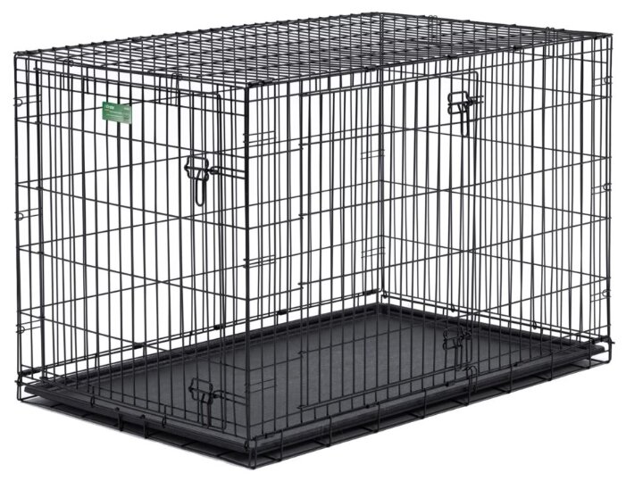 Клетка MidWest iCrate для собак 76х48х53h см, 2 двери, черная