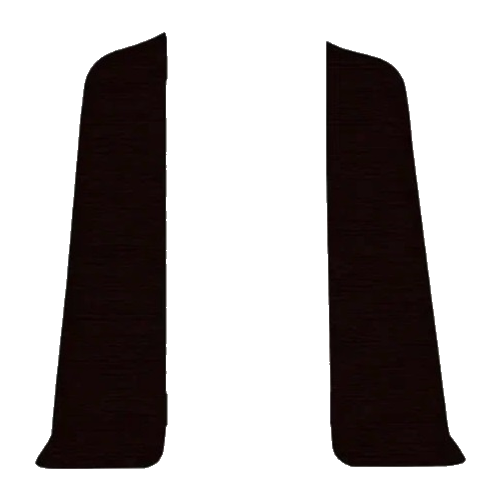 Торцевые (пара) для плинтуса 70мм Деконика, 007 Черный - 2 пары пара ручек передней и наружной двери левая и правая гладкая черная для пикапа toyota tacoma 1995 2004 новинка