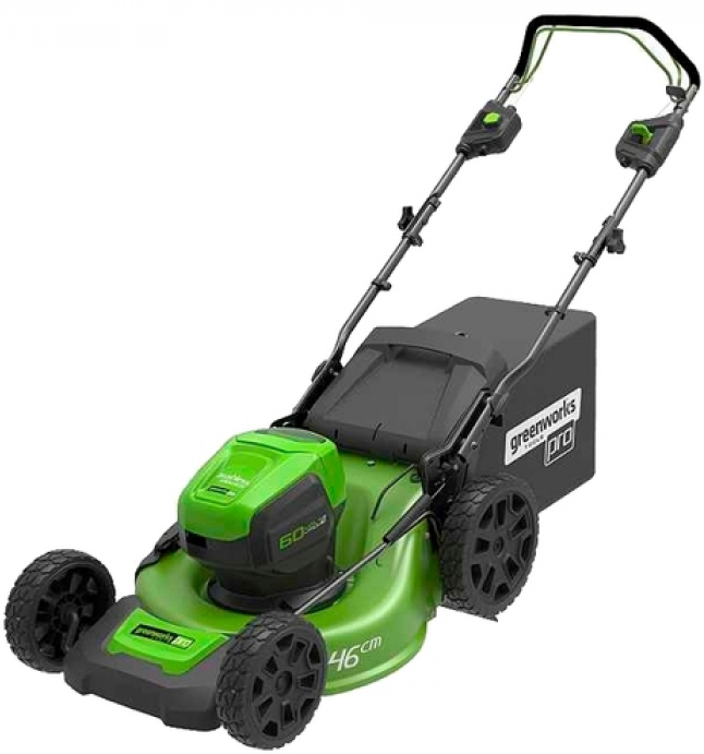 Аккумуляторная газонокосилка GreenWorks GD60LM46SPK4 2502907UB