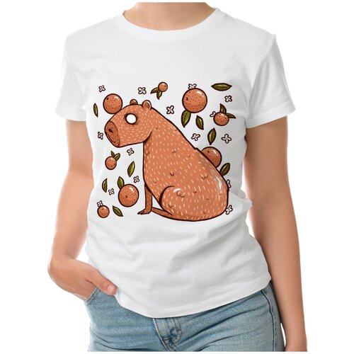 фото Футболка roly, размер s, белый