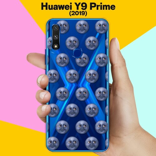 Силиконовый чехол Луна на Huawei Y9 Prime (2019) силиконовый чехол узор из такс на huawei y9 prime 2019