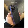 Премиальный proof чехол MagSafe для iPhone 14 Pro с защитой камер, Deep Purple, фиолетовый софт-тач - изображение