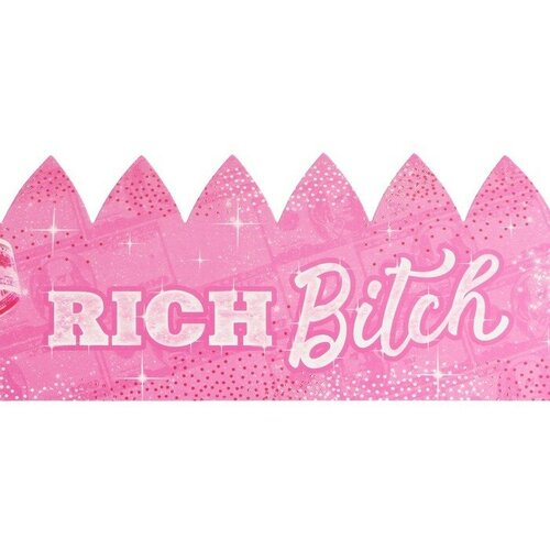 Корона «Rich Bitch», 64 х 10,1 см футболка oversize с надписью rich bitch